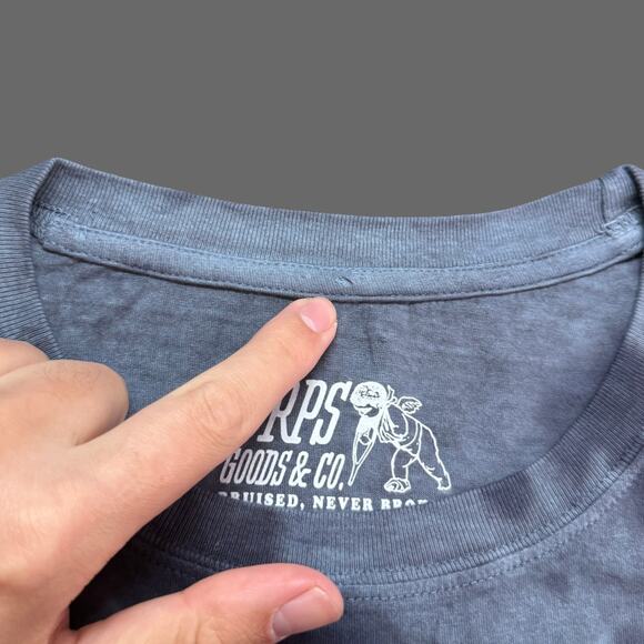 PRPS Goods & Co. Tie-Dye Graphic Tee Size XXL Navy NWT E101S551 - Picture 4 of 8